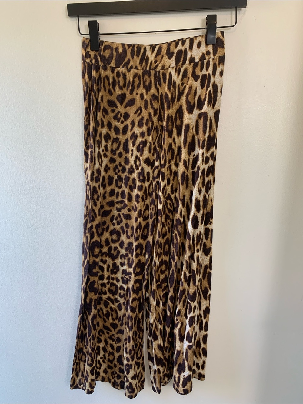 Ralph Lauren Leopard Print Wide Leg Pant- Brown/Black/Cream